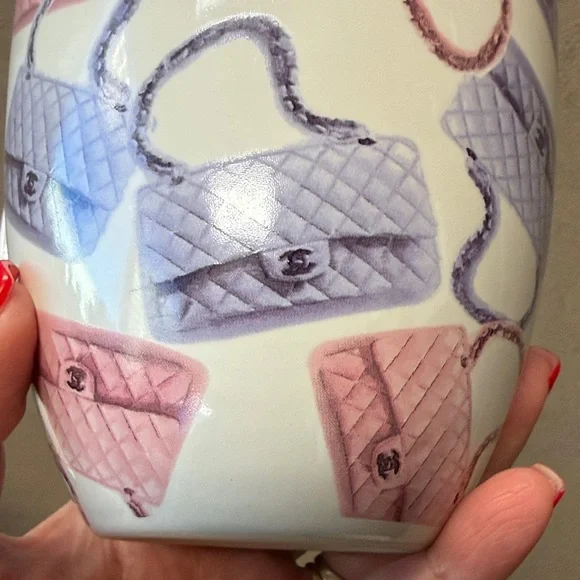 Quilted Chanel Handbags Mug in Lavender and Pink, NWT - Picture 5 of 7